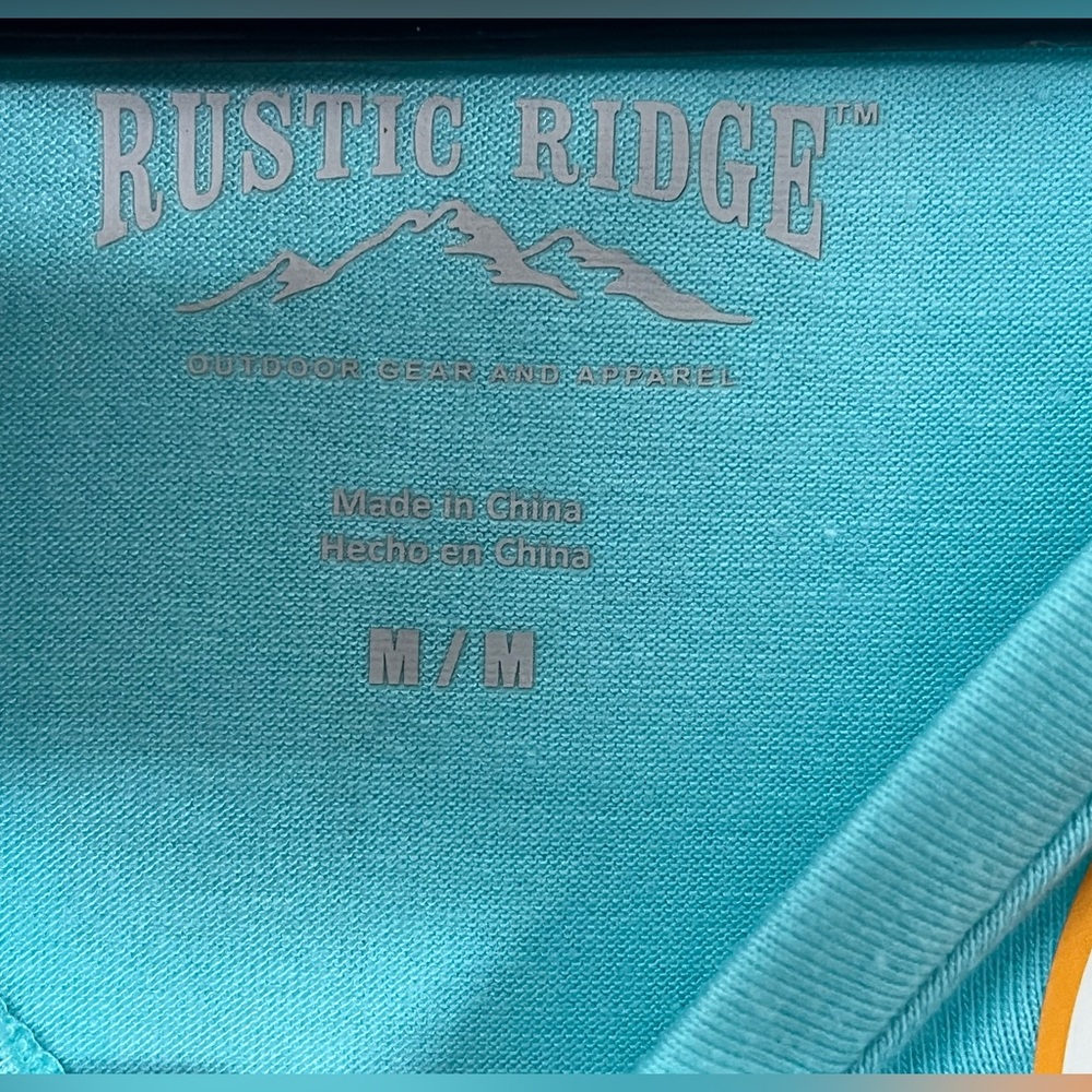 Rustic Ridge Women’s M Aruba Blue Long Sleeve Shirt Quick Dry Moisture Wicking - Picture 8 of 14